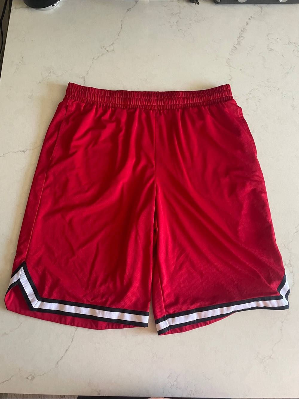 Men's Tek Gear Red Athletic Basketball Shorts
